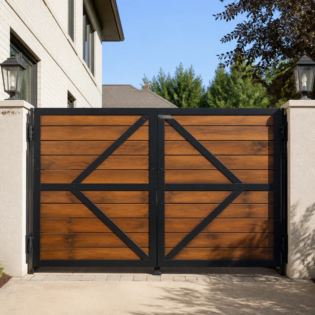 Wood & steel frame